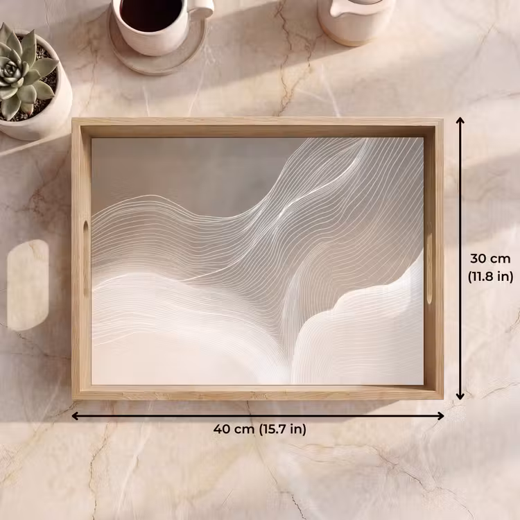 Tray - Wavy lines - Air currents - Harmonious — 7