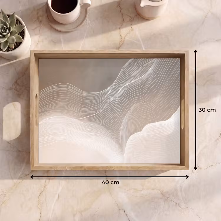 Tray - Wavy lines - Air currents - Harmonious — 8