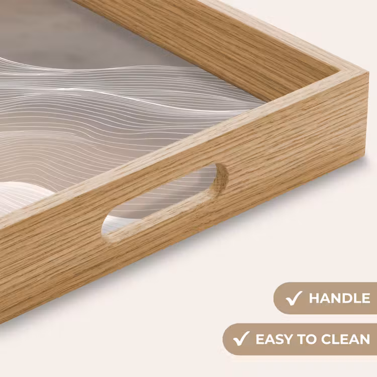 Tray - Wavy lines - Air currents - Harmonious — 9