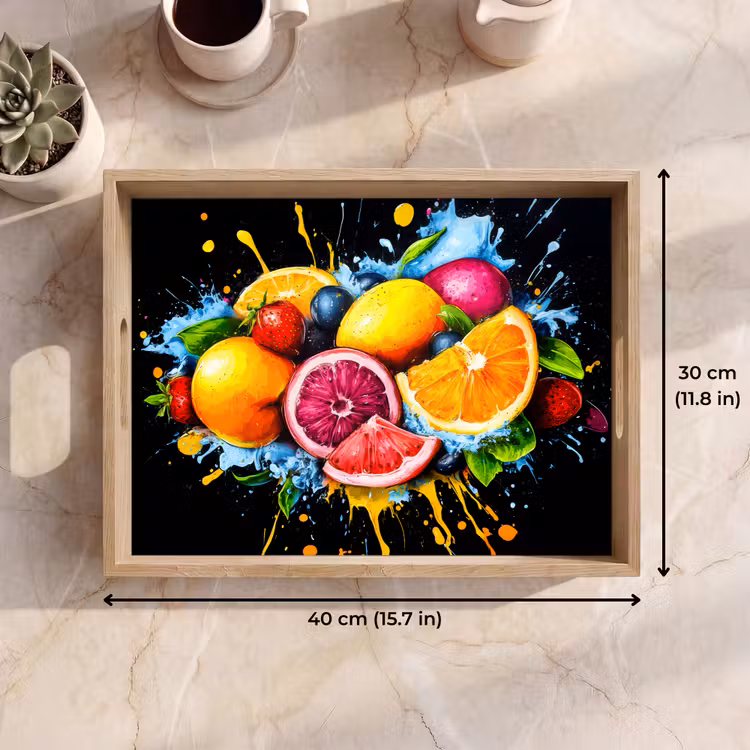 Tray - Fruit - Graffiti - Colorful - Orange - Strawberry - Abstract — 7