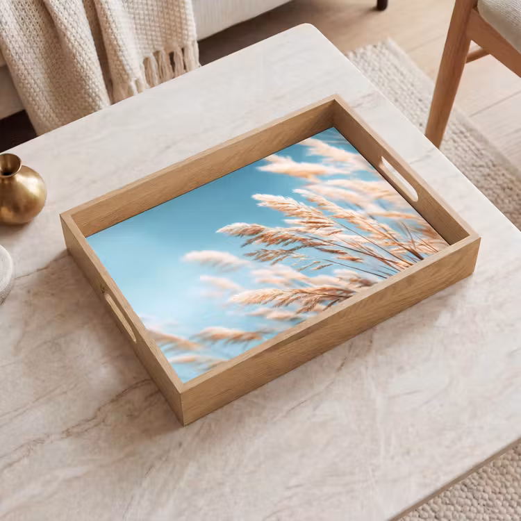 Tray - Ornamental grass - Wind - Light brown — 2