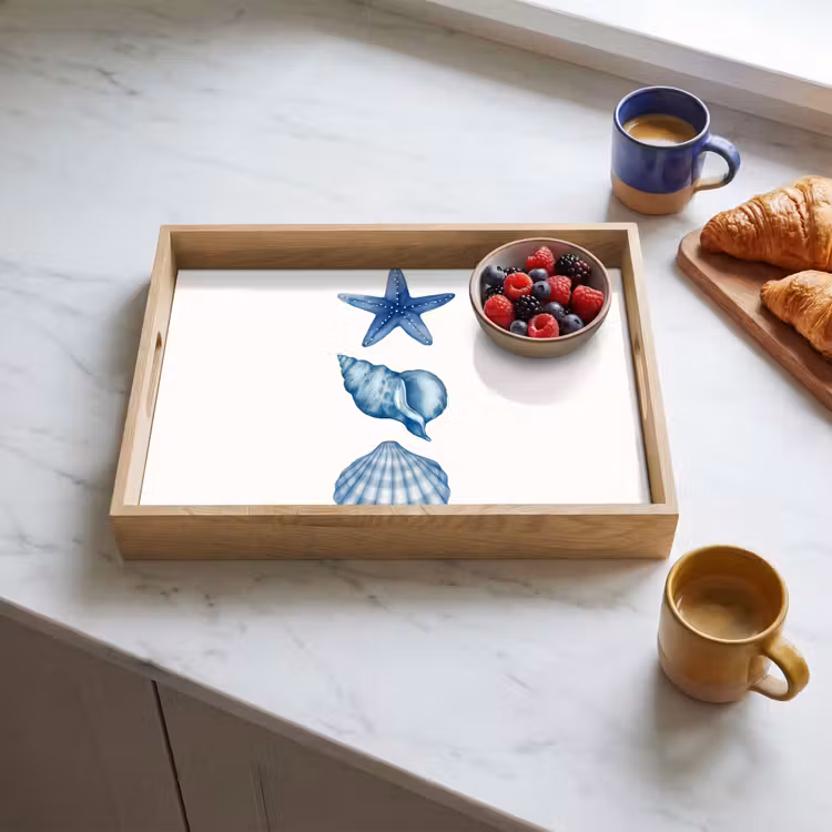 Tray - Starfish - Shells - Blue — 3