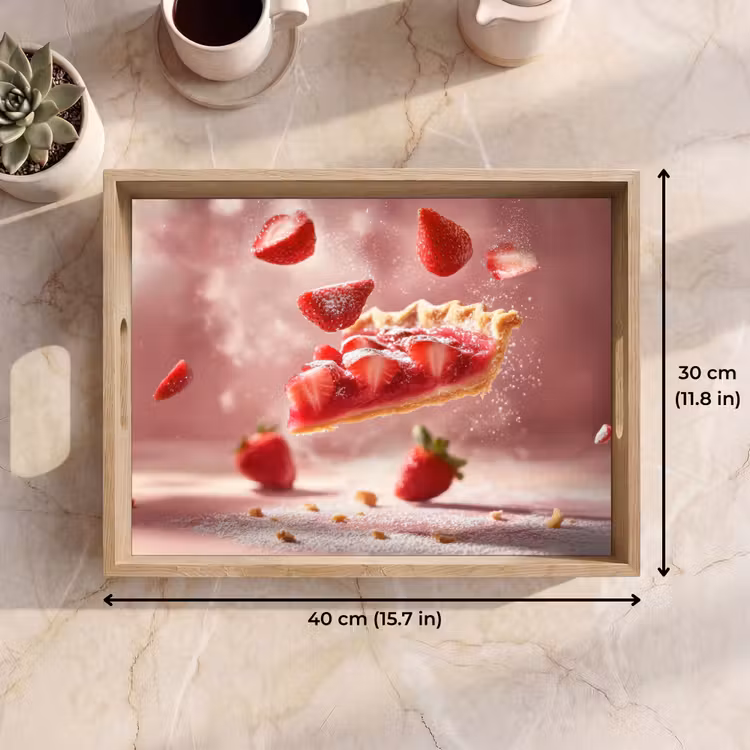 Tray - Strawberry - Cake - Food - Pink — 7