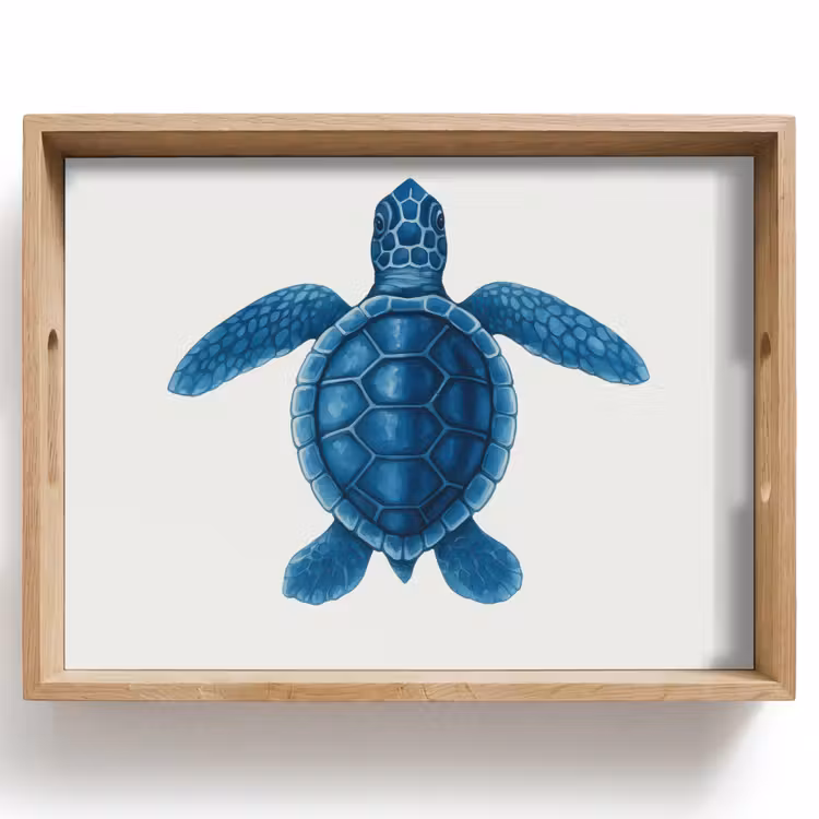 Tray - Turtle - Blue - Shield — 1