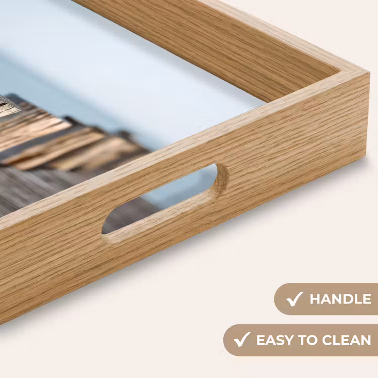 Tray - Wooden scaffolding - Bright blue sky — 9