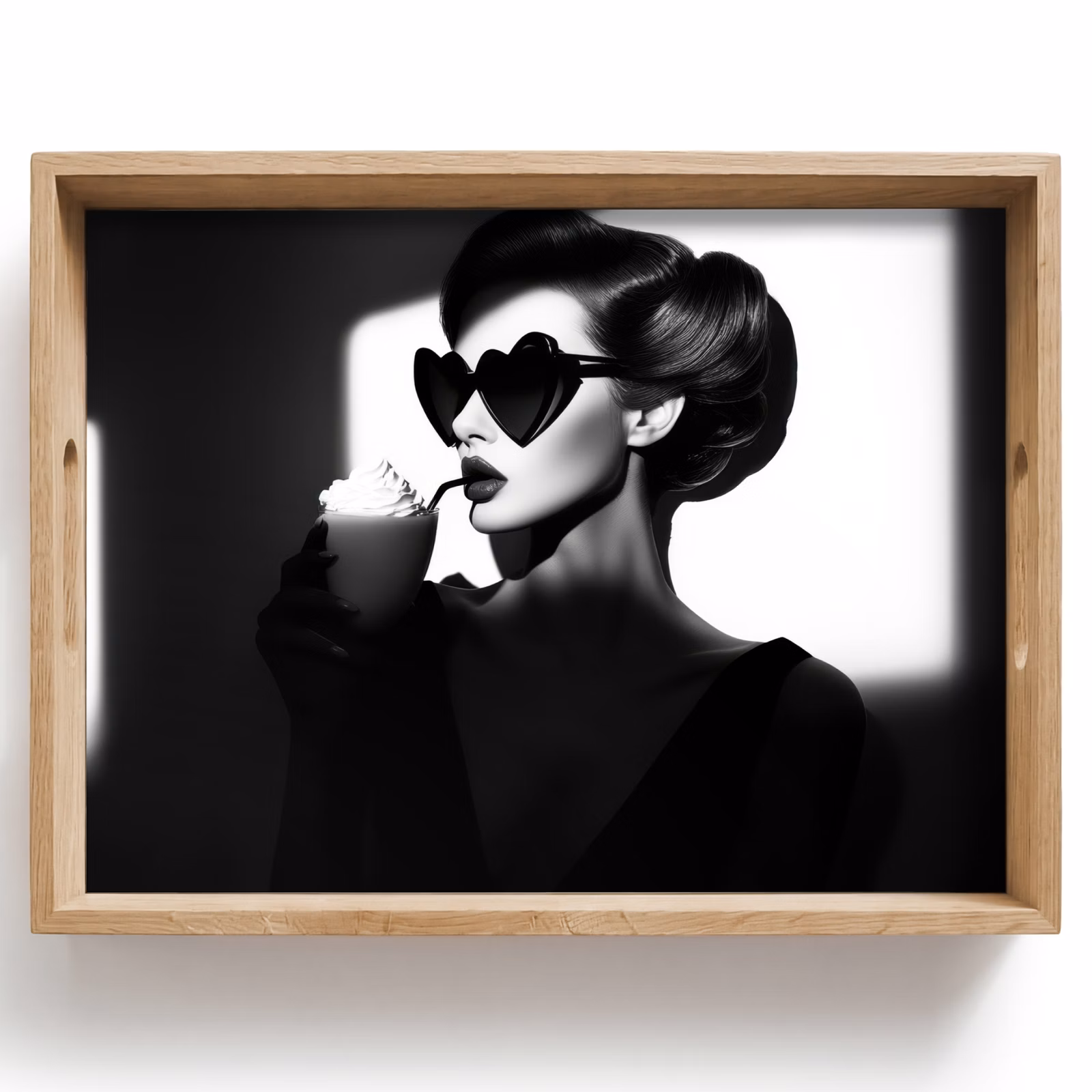 Tray - Woman - Black - Heart — 1