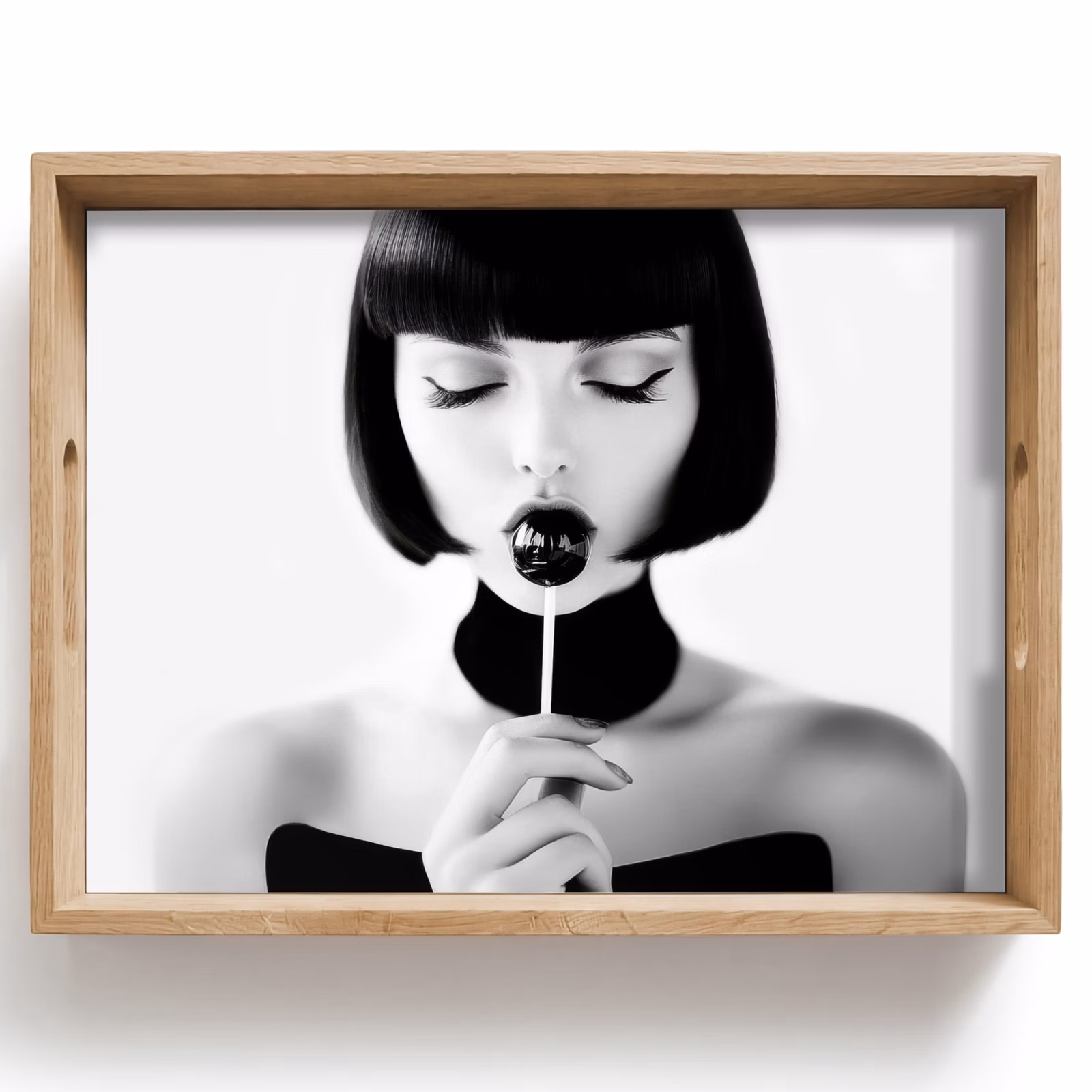 Tray - Woman - Lolly - Black - White — 1