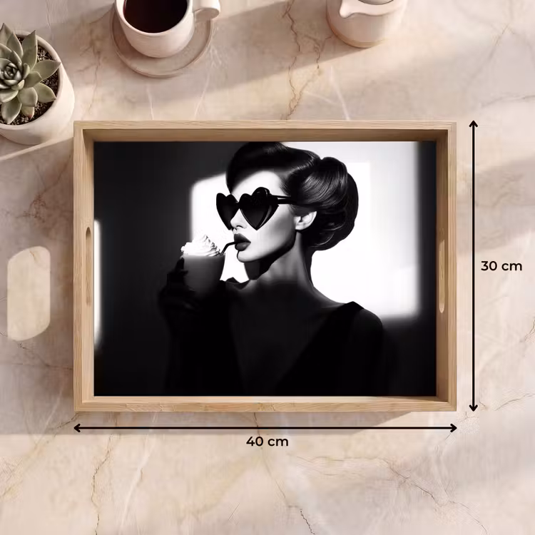 Tray - Woman - Black - Heart — 8