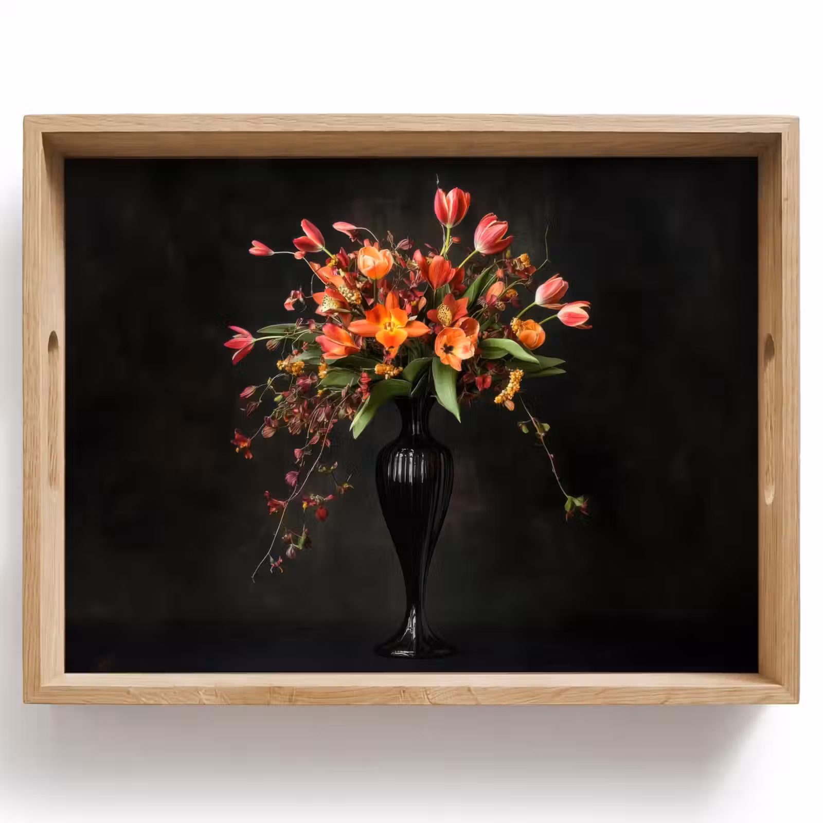 Tray - Ornate - Bouquet - Vase — 1