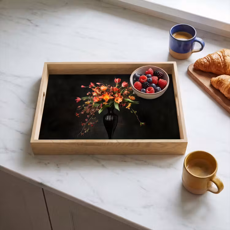 Tray - Ornate - Bouquet - Vase — 3