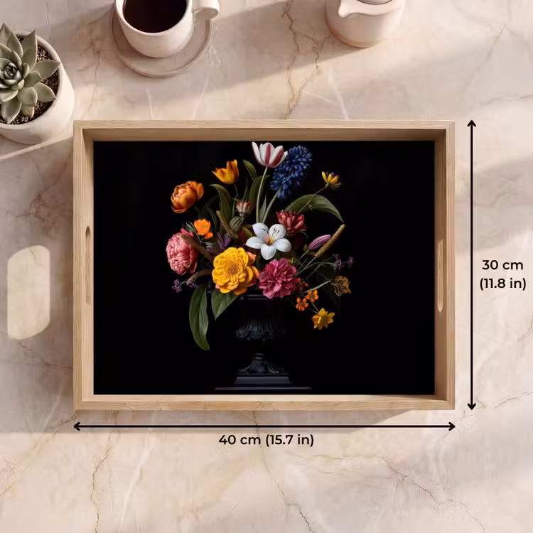 Tray - Spring - Flowers - Classic - Vase — 7