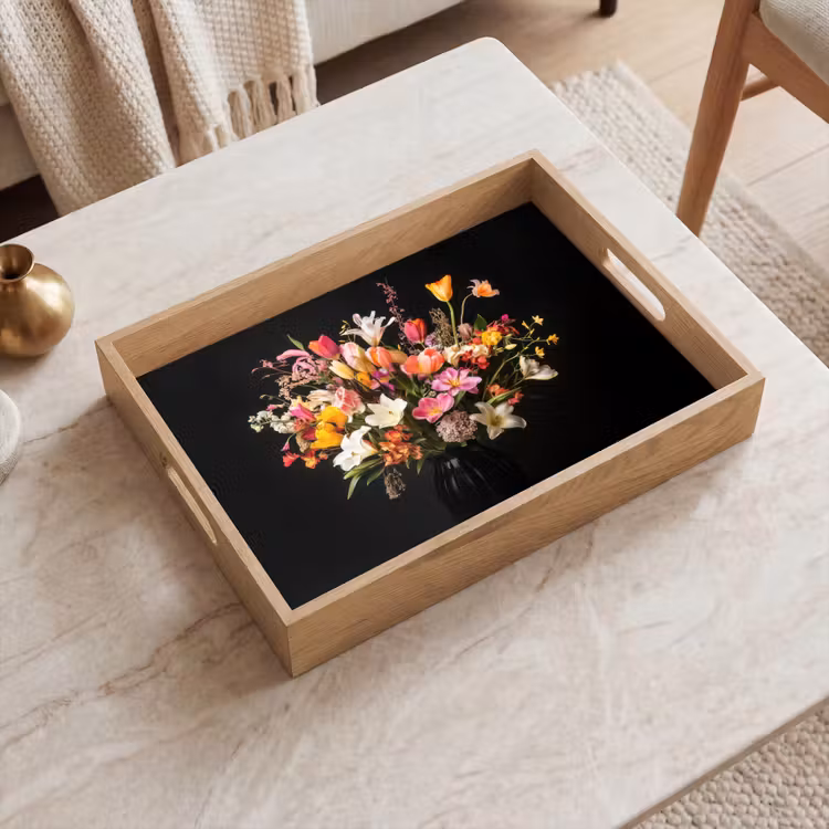 Tray - Vase - Flowers - Tulips — 2