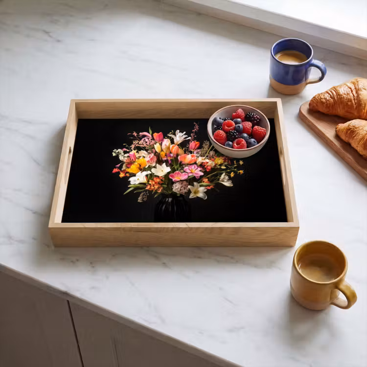 Tray - Vase - Flowers - Tulips — 3