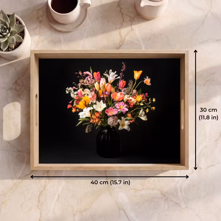 Tray - Vase - Flowers - Tulips — 7