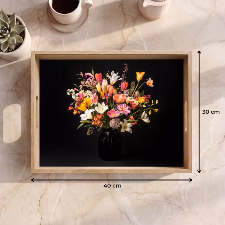 Tray - Vase - Flowers - Tulips — 8