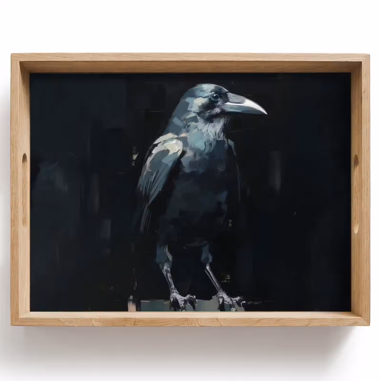 Tray - Raven - Birds - Black — 1