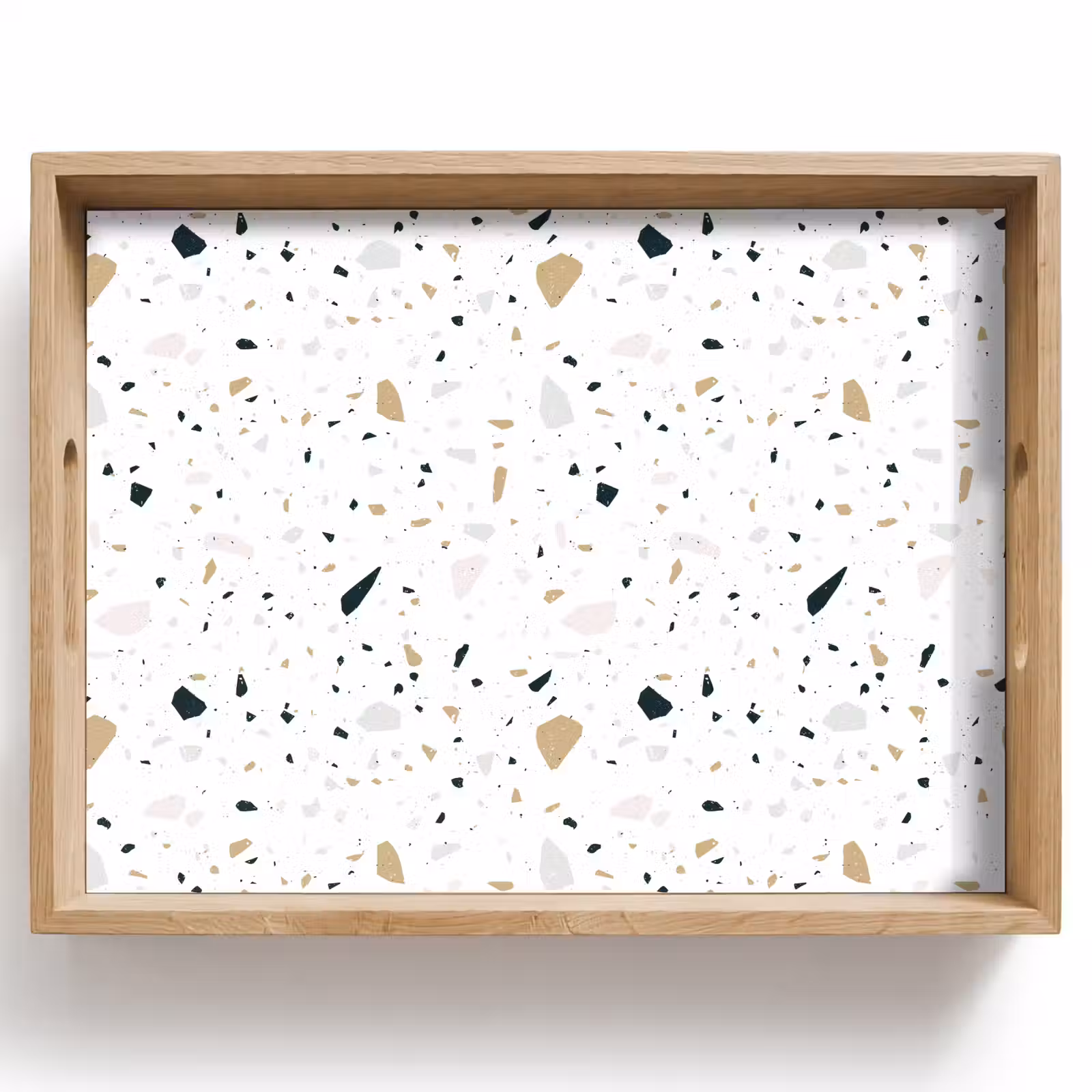 Tray - Terrazzo - Pattern - White - Neutral — 1