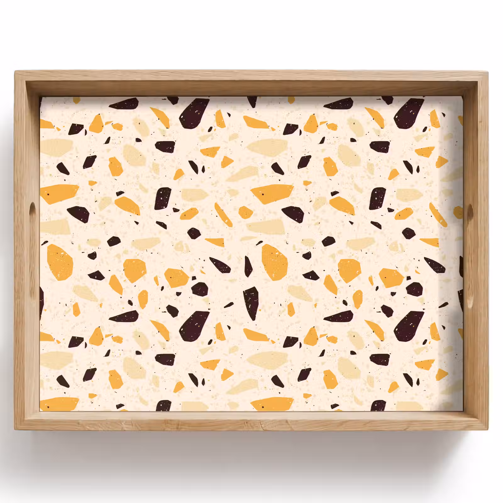 Tray - Terrazzo - Pattern - Yellow -. — 1