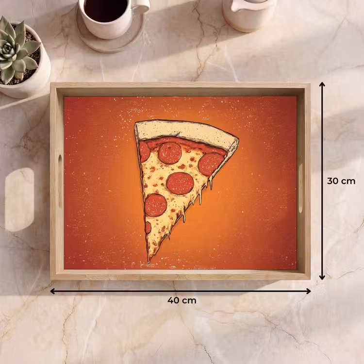 Tray - Pizza - Cheese - Red - Pepperoni — 8