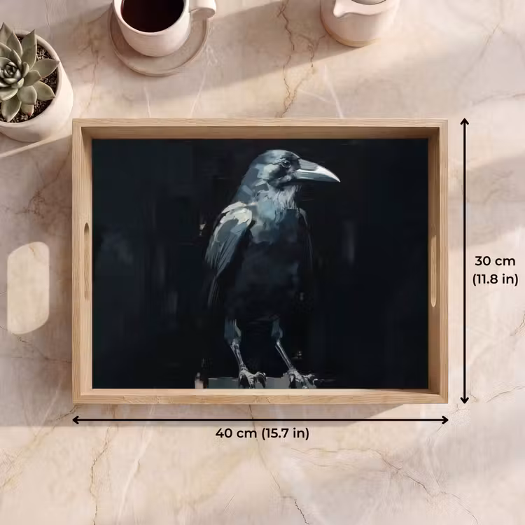 Tray - Raven - Birds - Black — 7