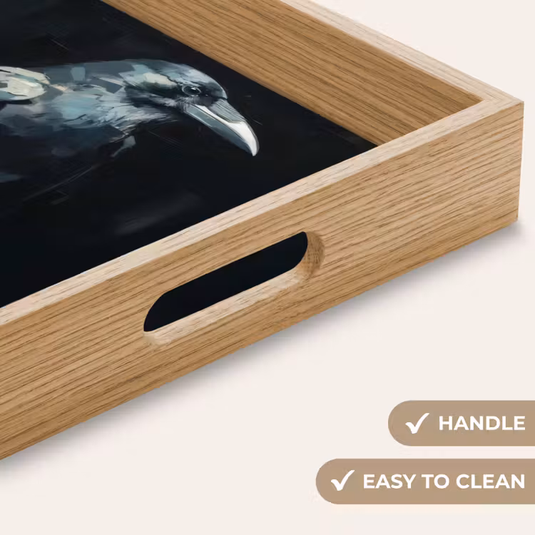 Tray - Raven - Birds - Black — 9