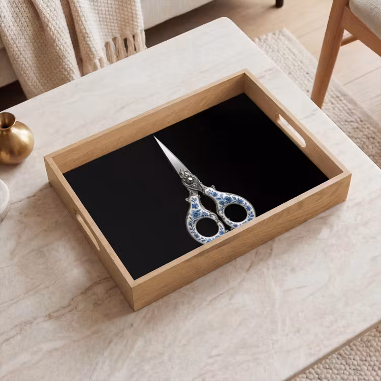 Tray - Scissors - Delft blue - Black — 2