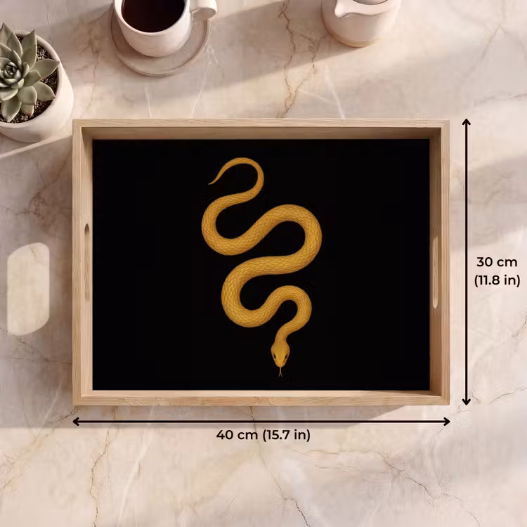 Tray - Snake - Minimalist - Gold — 7