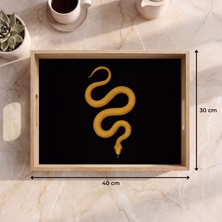 Tray - Snake - Minimalist - Gold — 8