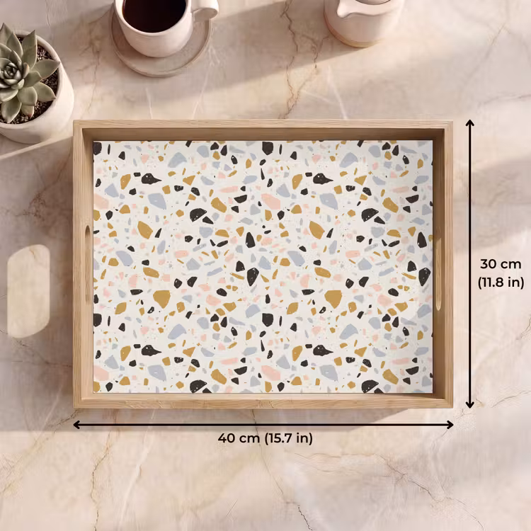 Tray - Terrazzo - Pattern - Neutral - Soft - Multi — 7