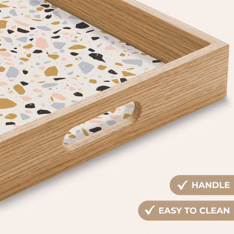 Tray - Terrazzo - Pattern - Neutral - Soft - Multi — 9