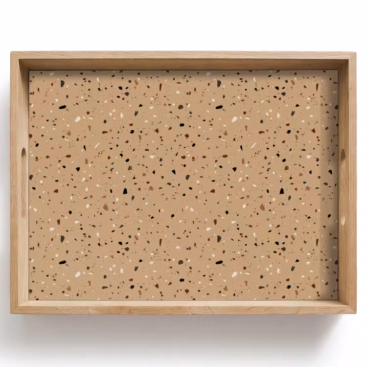 Tray - Terrazzo - Pattern - Beige — 1
