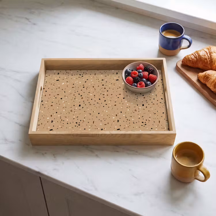 Tray - Terrazzo - Pattern - Beige — 3