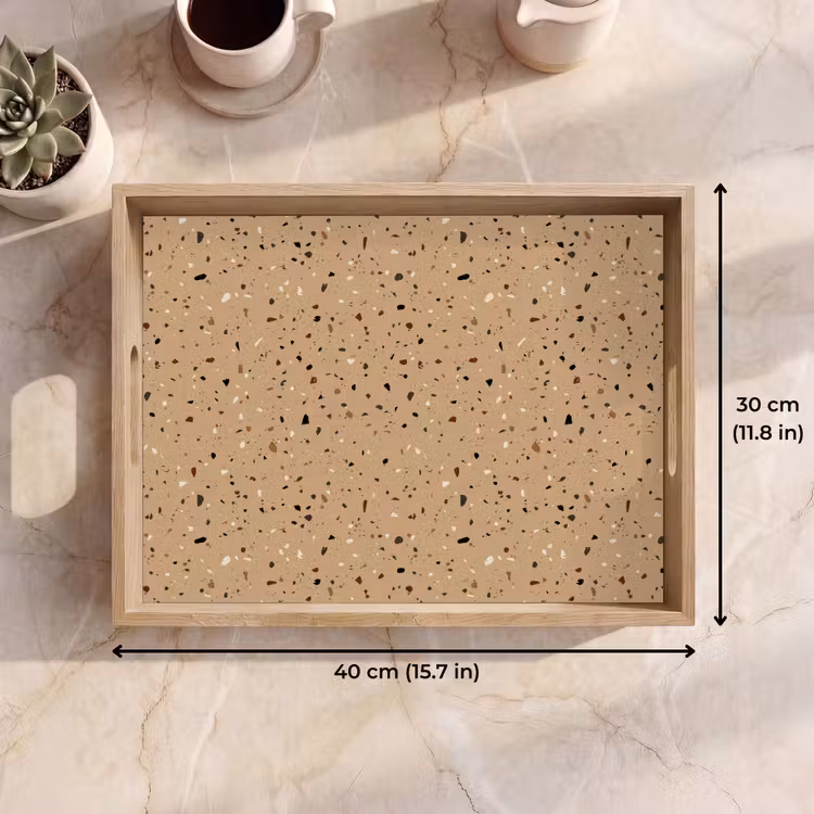 Tray - Terrazzo - Pattern - Beige — 7