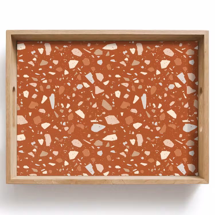 Tray - Terrazzo - Pattern - Clay — 1