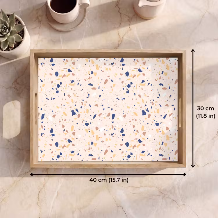 Tray - Terrazzo - Pattern - Colorful - Indigo — 7