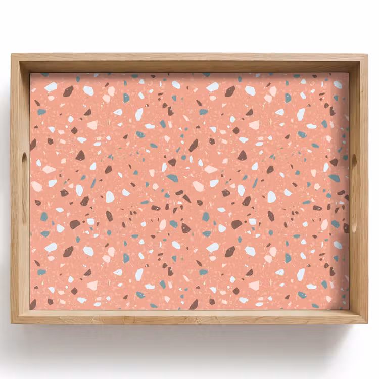 Tray - Terrazzo - Pattern - Colorful - Pink - Blue — 1