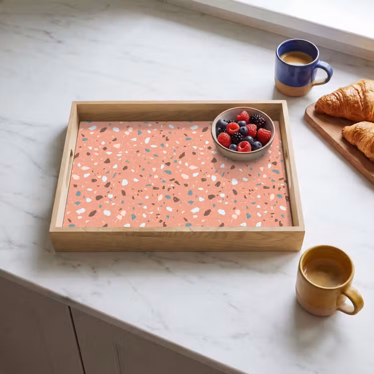Tray - Terrazzo - Pattern - Colorful - Pink - Blue — 3