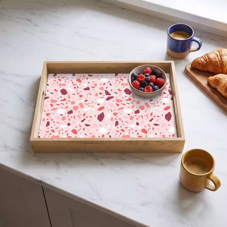 Tray - Terrazzo - Pattern - Pink — 3