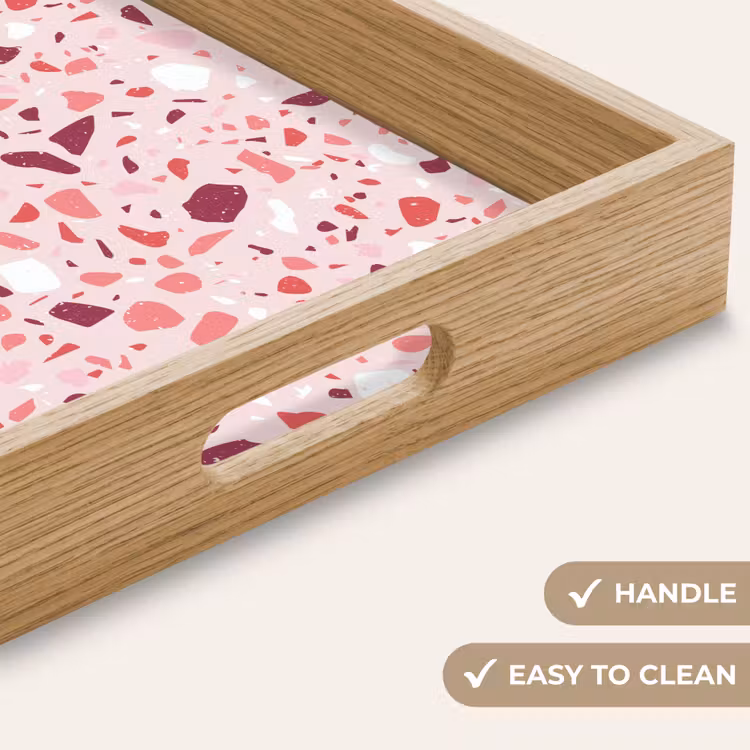 Tray - Terrazzo - Pattern - Pink — 9