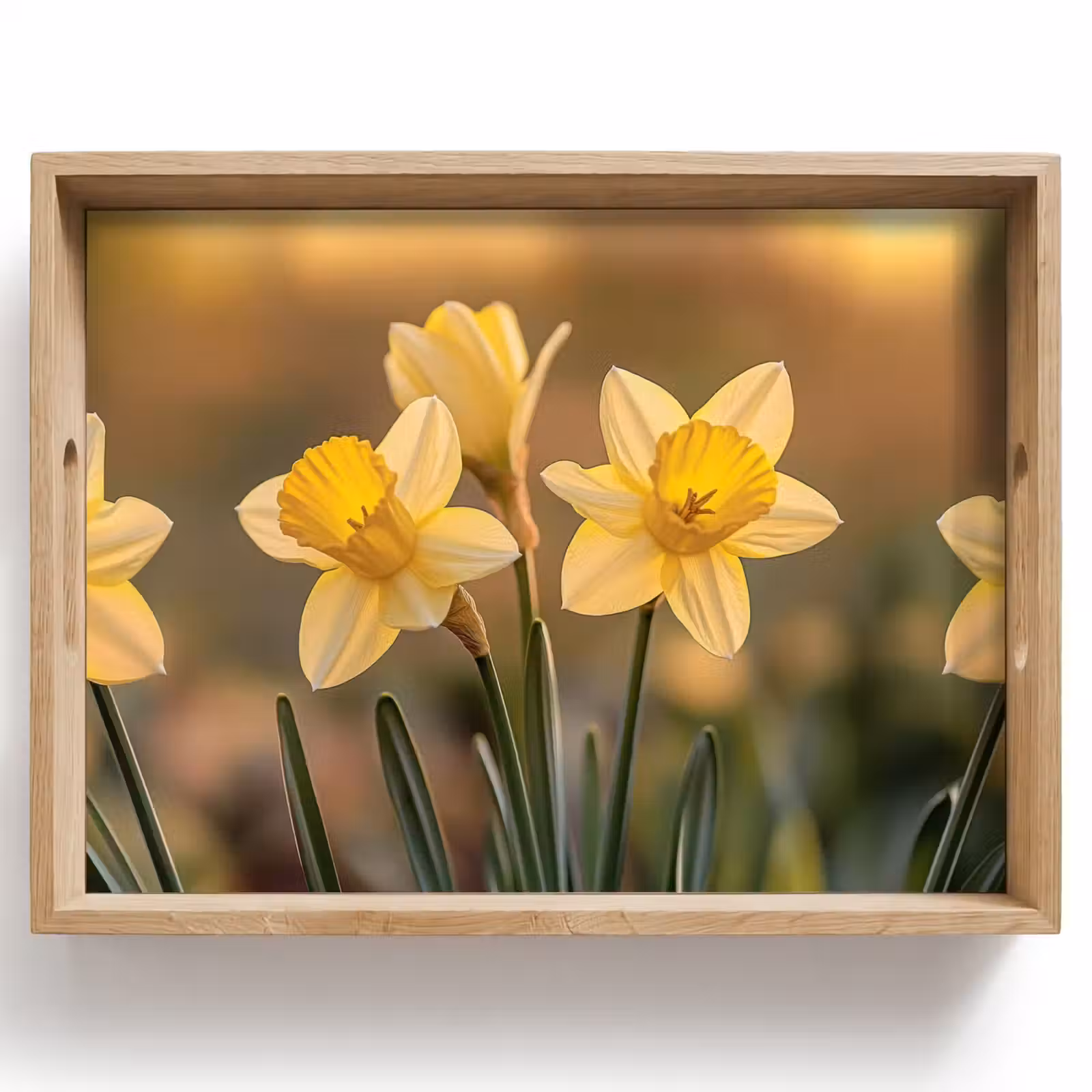 Tray - Flowers - Yellow - Blurred — 1