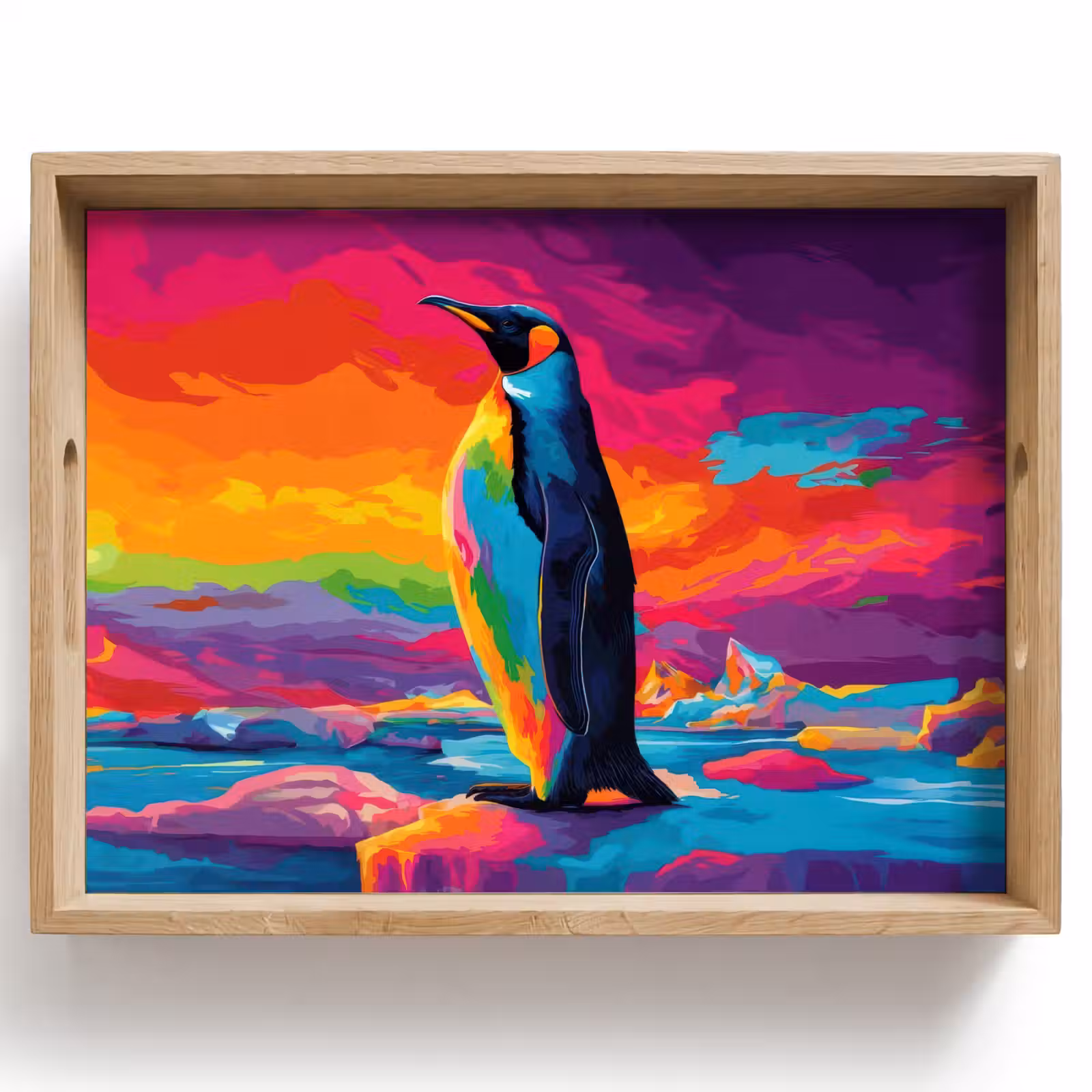 Tray - Ice floe - Penguin - Abstract - Sky — 1