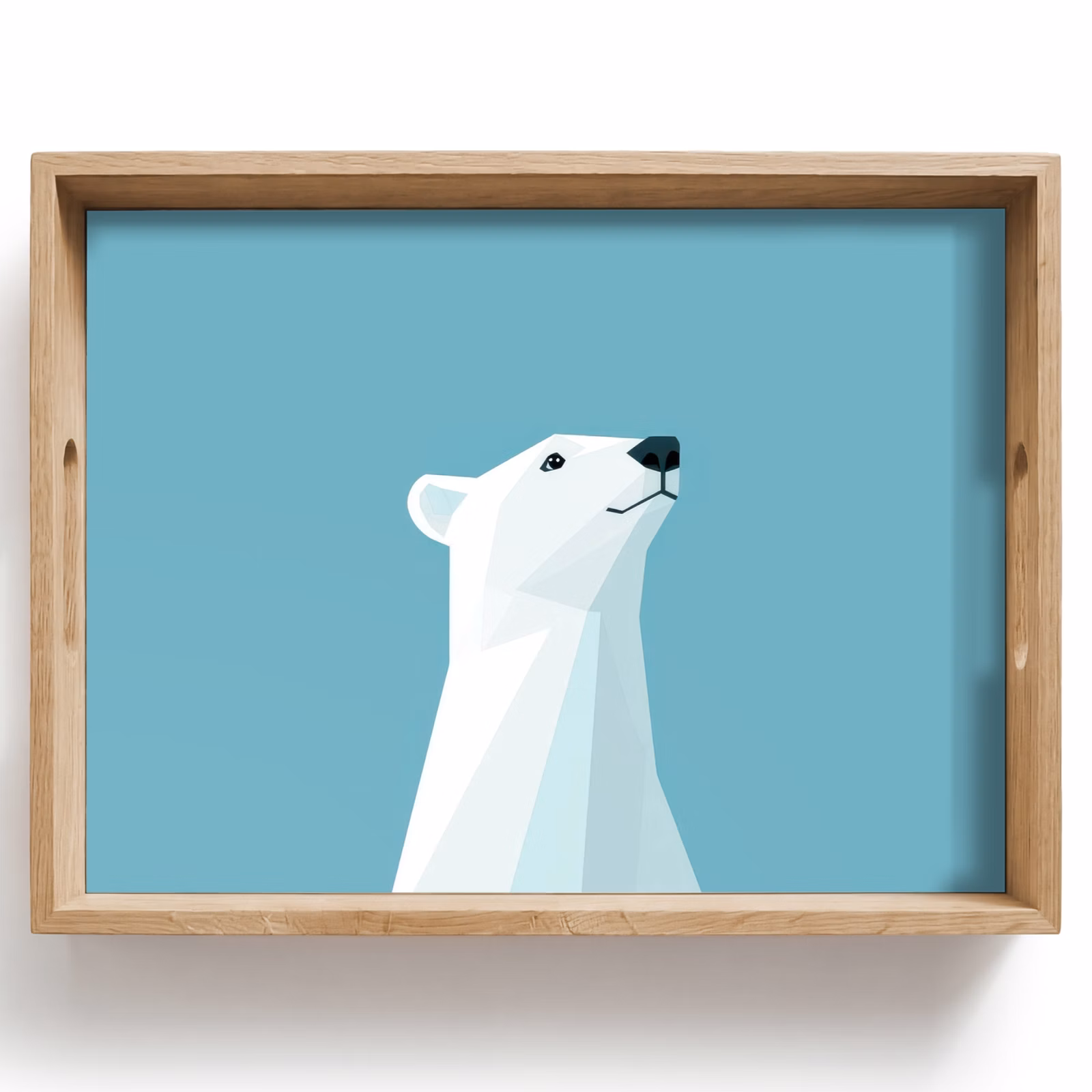Tray - Polar bear - Light blue - Minimalist — 1