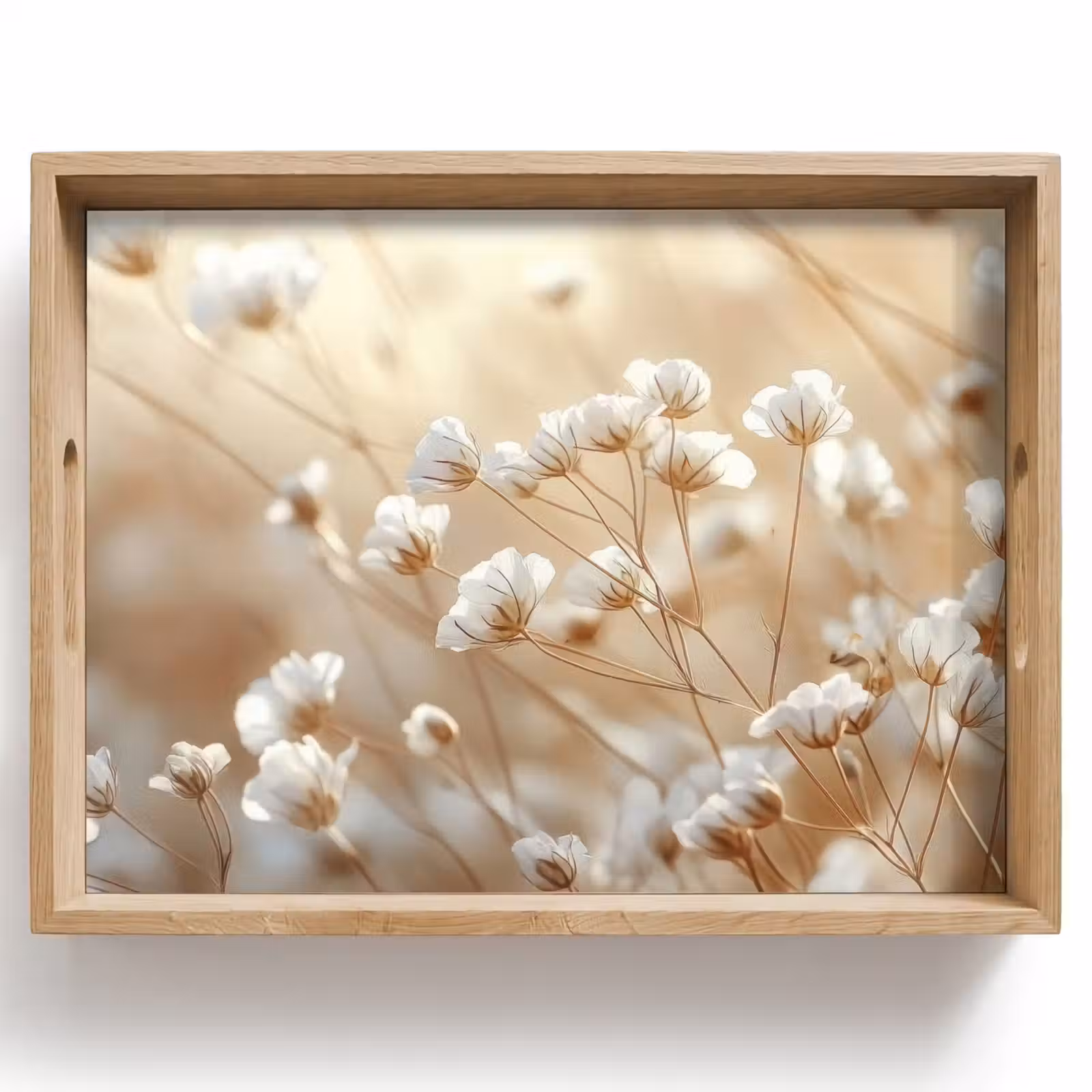 Tray - Wild - Flowers - White — 1