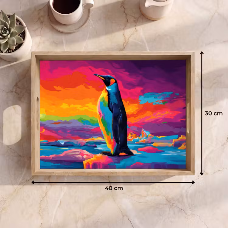Tray - Ice floe - Penguin - Abstract - Sky — 8