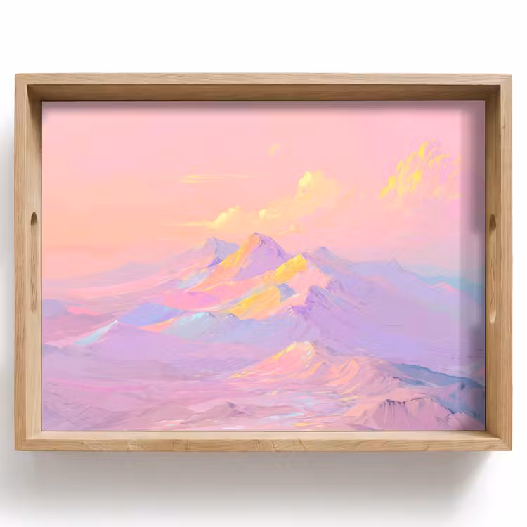 Tray - Mountain peaks - Clouds - Dreamy — 1