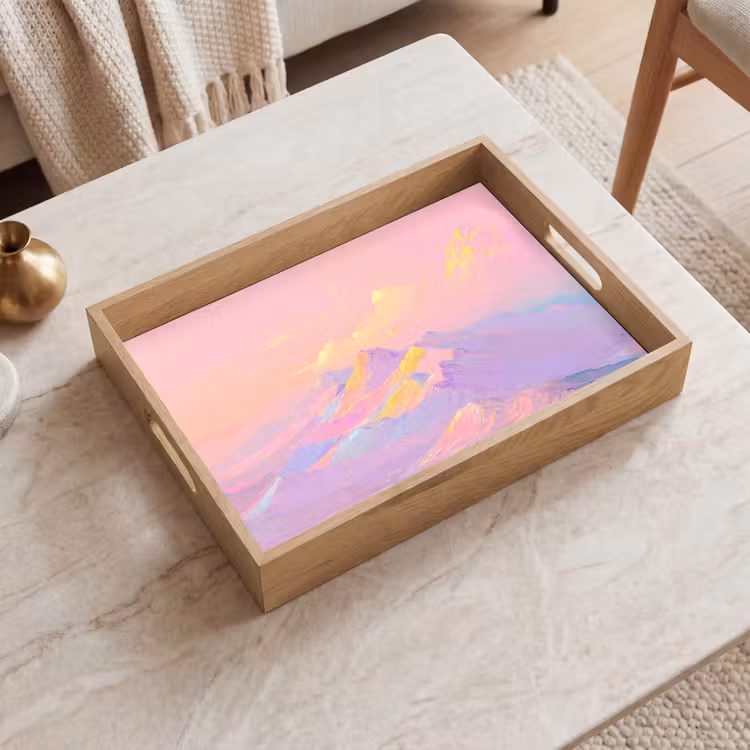Tray - Mountain peaks - Clouds - Dreamy — 2