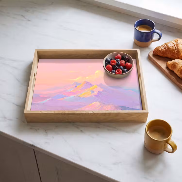Tray - Mountain peaks - Clouds - Dreamy — 3