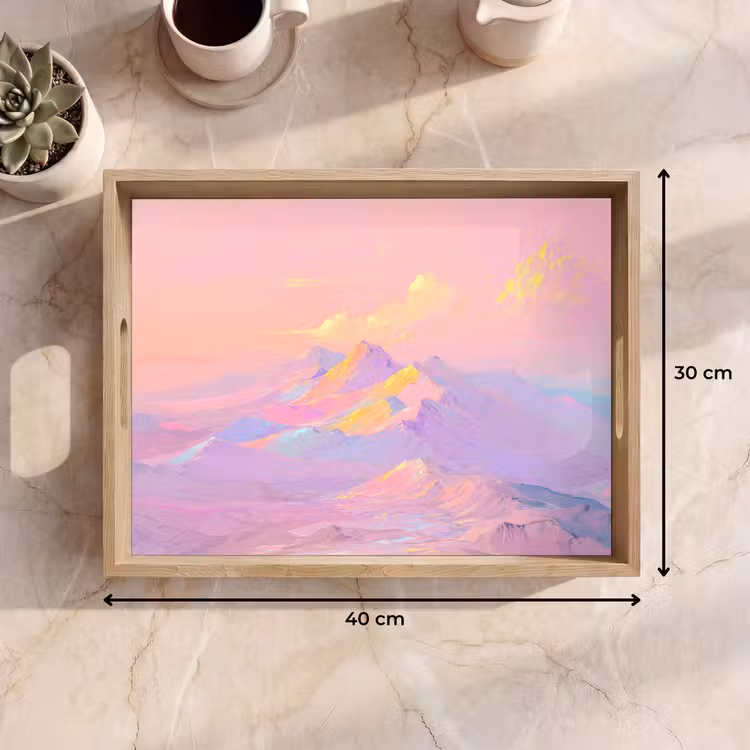 Tray - Mountain peaks - Clouds - Dreamy — 8