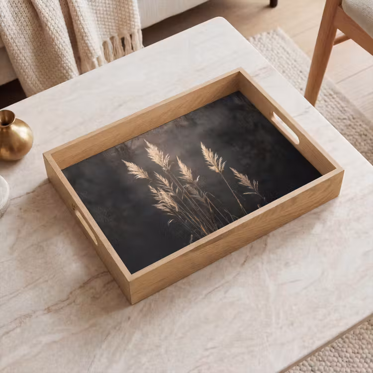 Tray - Ornamental grass - Plumes - Lighting - Black — 2