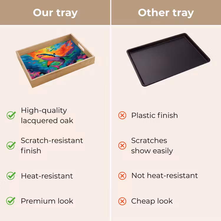 Tray - Shark - Coral reef - Abstract - Colorful — 10